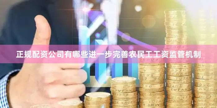 正规配资公司有哪些进一步完善农民工工资监管机制